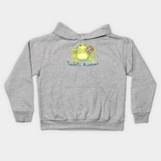 Toadally Awesome Watercolor Kids Hoodie